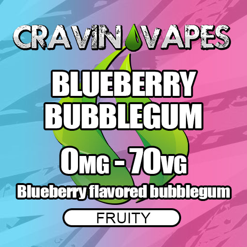 Cravin Vapes Blueberry Bubblegum Licensed E Liquid Manufacturing Cravin Vapes Blueberry Bubblegum Licensed E Liquid Manufacturing